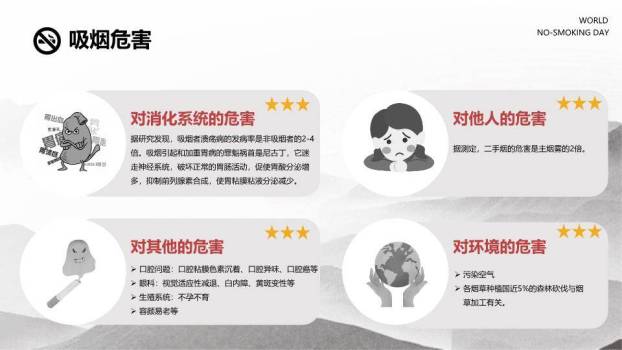 JI-000141戒烟世界无烟日PPT模板7