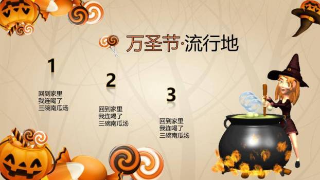 JI-000147精美动态万圣节主题PPT模板3