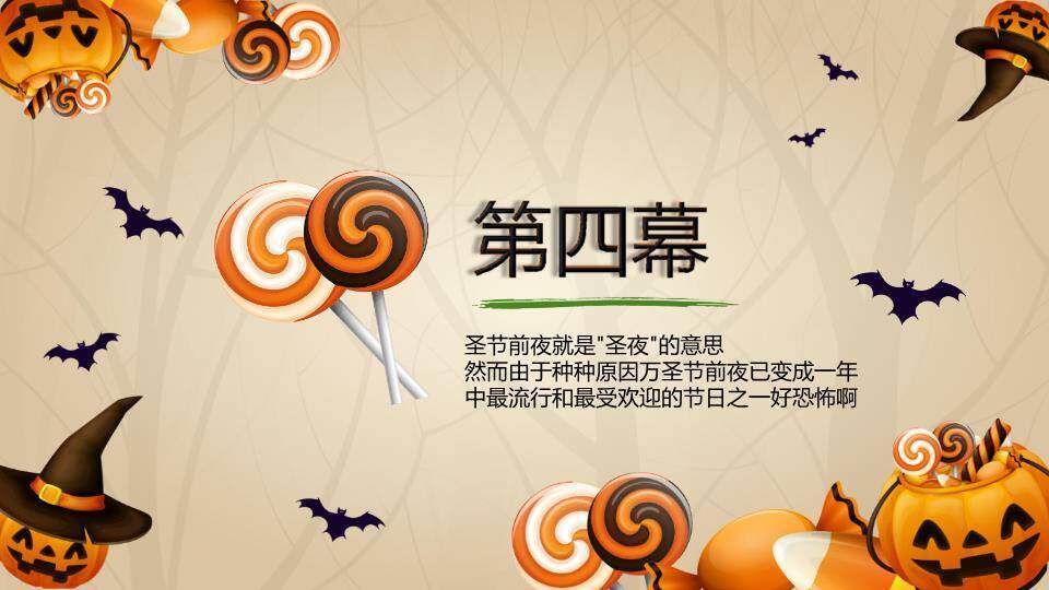 JI-000147精美动态万圣节主题PPT模板5
