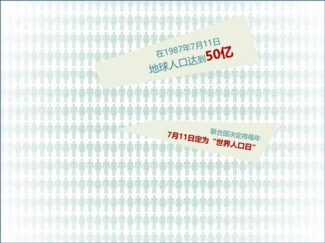 JI-000157精品世界人口日宣传PPT模板7