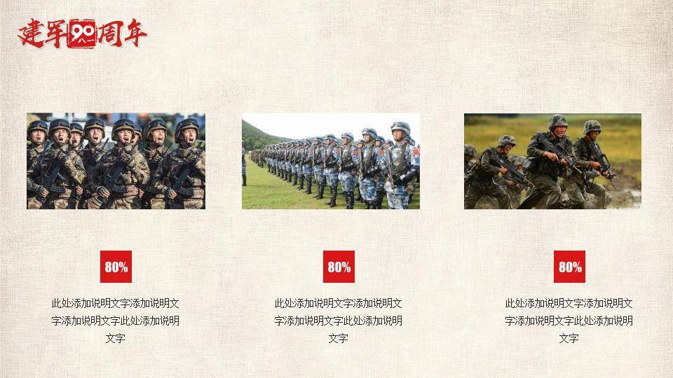 JI-000160军旗下的三军仪仗队PPT模板9