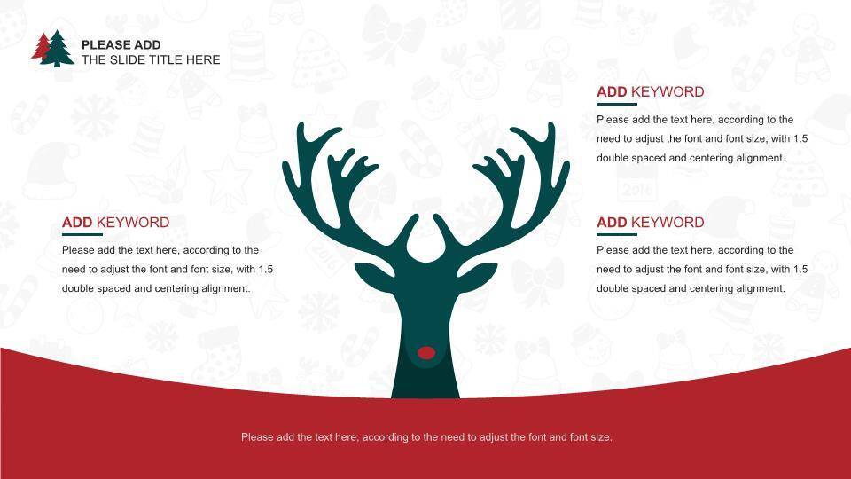 JI-000161卡通扁平化圣诞节PPT模板8