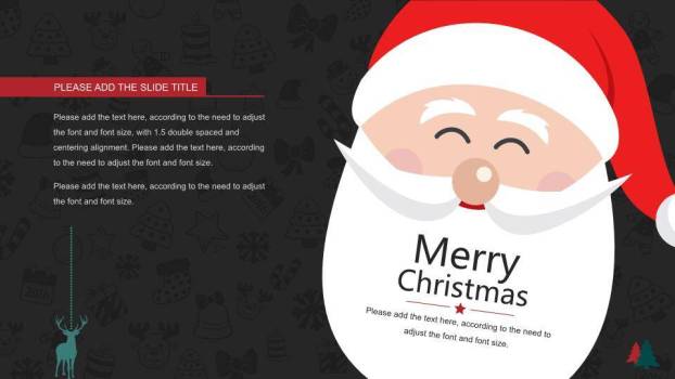 JI-000161卡通扁平化圣诞节PPT模板7
