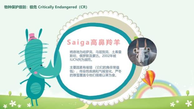 JI-000168卡通世界动物日介绍PPT模板2