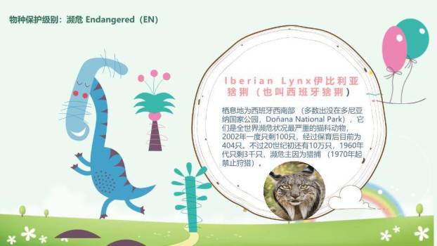 JI-000168卡通世界动物日介绍PPT模板5