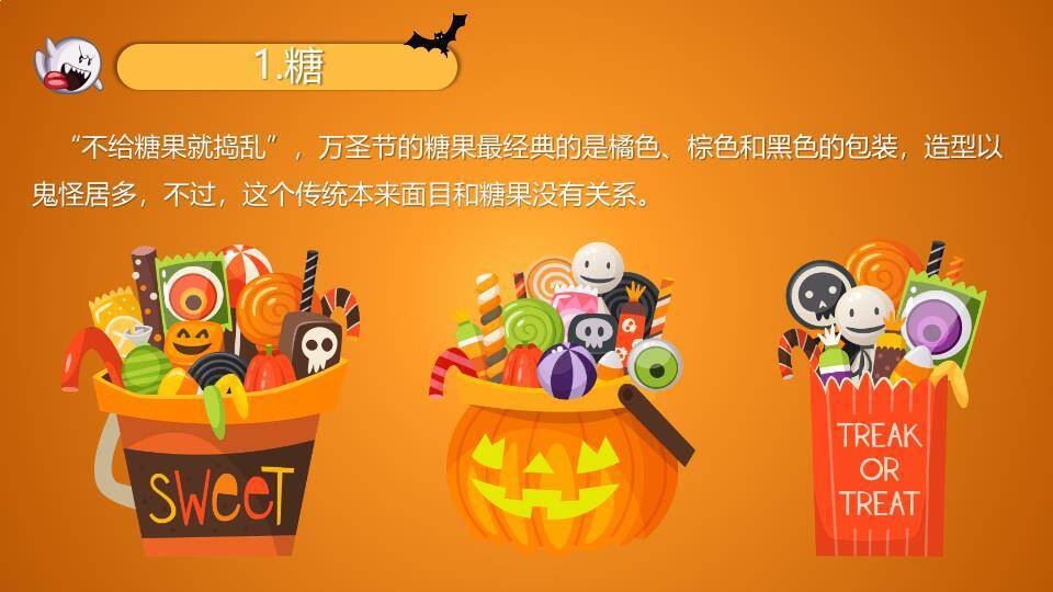 JI-000184可爱卡通万圣节介绍PPT模板7