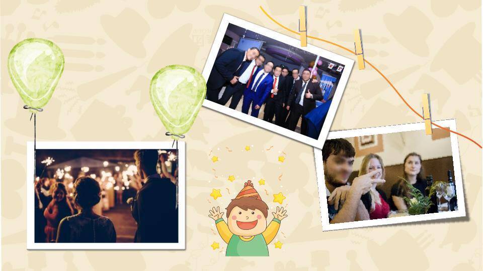 JI-000186可爱卡通祝你生日快乐PPT模板1