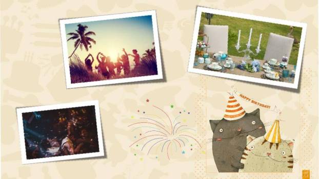 JI-000186可爱卡通祝你生日快乐PPT模板5