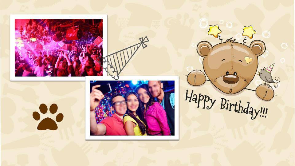 JI-000186可爱卡通祝你生日快乐PPT模板6