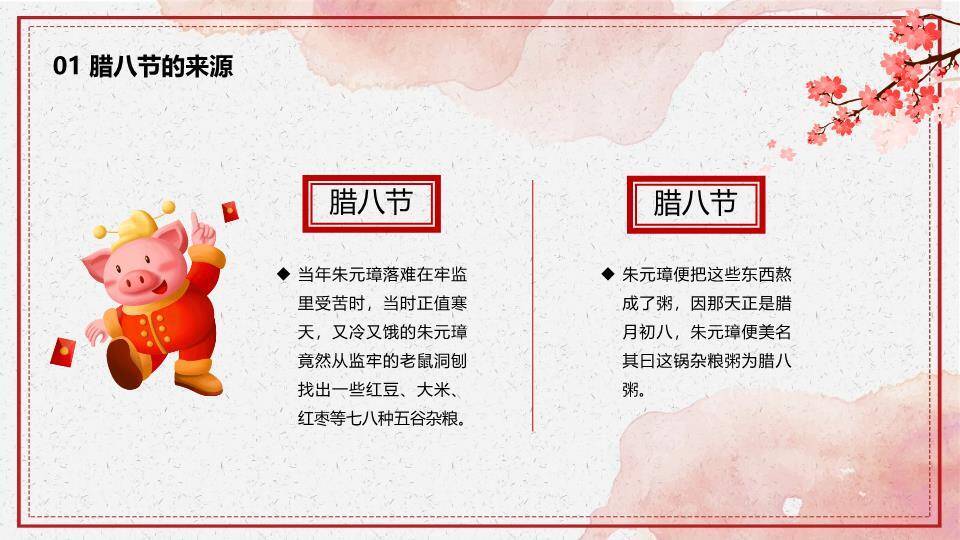 JI-000196腊八节由来习俗介绍PPT模板2
