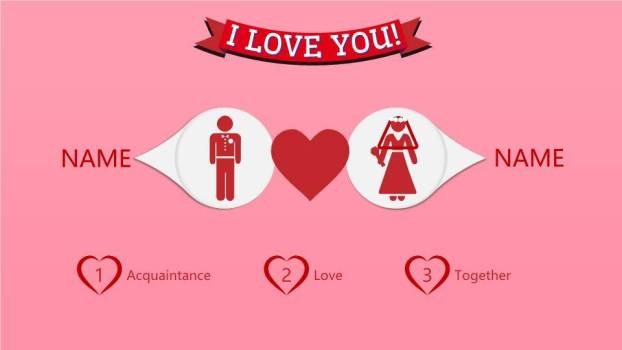 JI-000197浪漫粉色七夕情人节PPT模板1