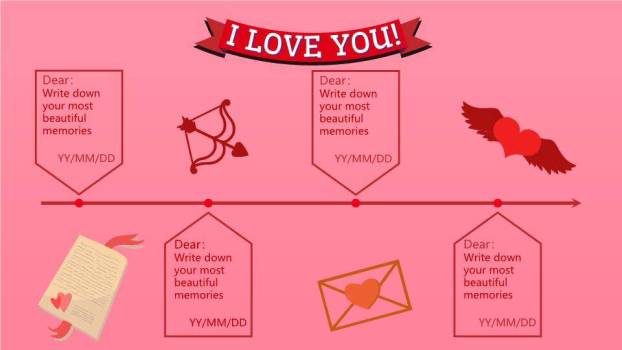 JI-000197浪漫粉色七夕情人节PPT模板2