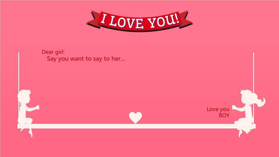 JI-000197浪漫粉色七夕情人节PPT模板4