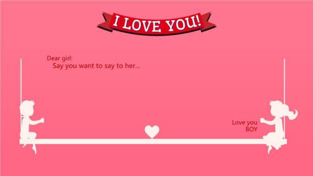 JI-000197浪漫粉色七夕情人节PPT模板4