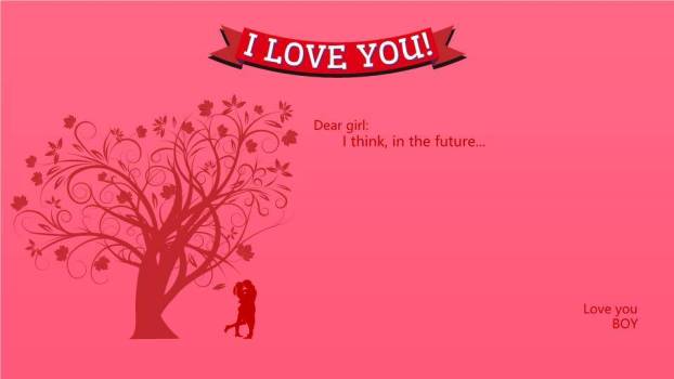 JI-000197浪漫粉色七夕情人节PPT模板5