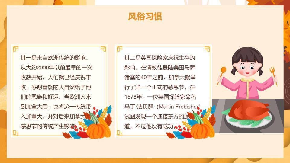 JI-000213美国感恩节介绍PPT模板2