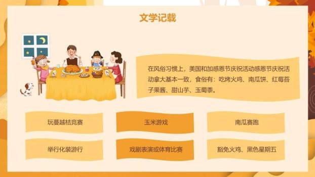 JI-000213美国感恩节介绍PPT模板6