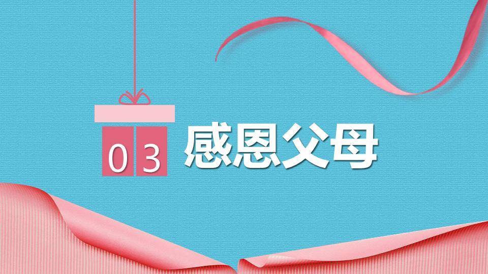 JI-000221母爱感恩母亲节PPT模板4