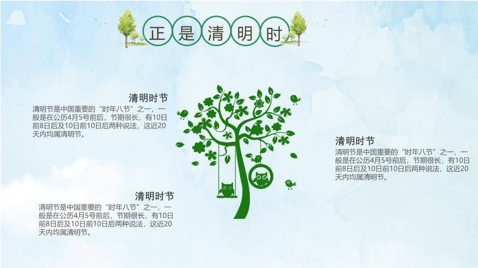 JI-000225牧童遥指杏花村清明节PPT模板8