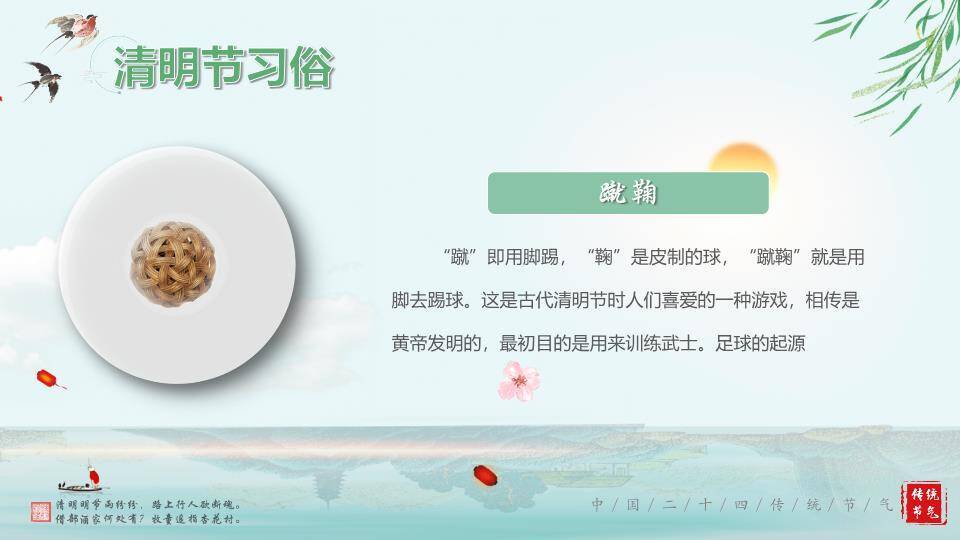 JI-000235清明节的由来传统习俗PPT模板8