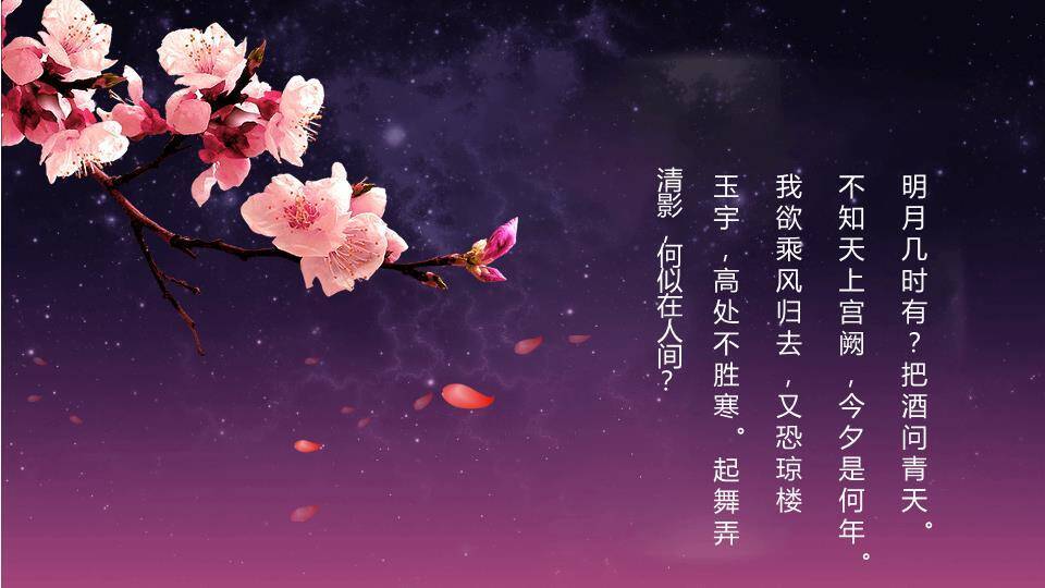 JI-000245情满中秋花好月圆PPT模板7