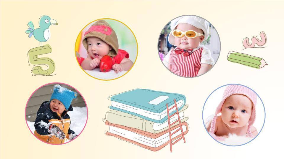 JI-000265生日快乐儿童电子相册PPT模板1