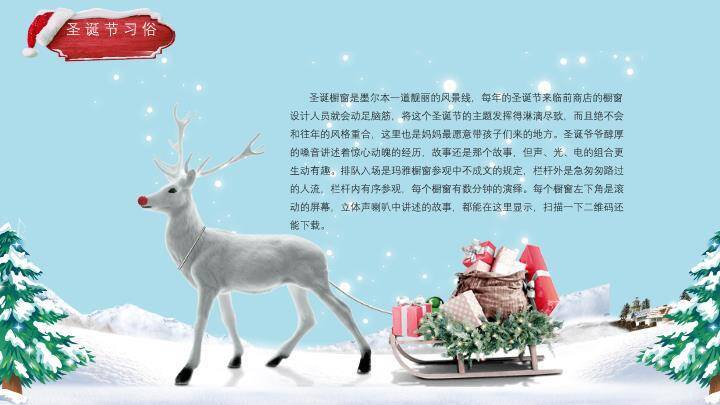 JI-000270圣诞节习俗介绍PPT模板6