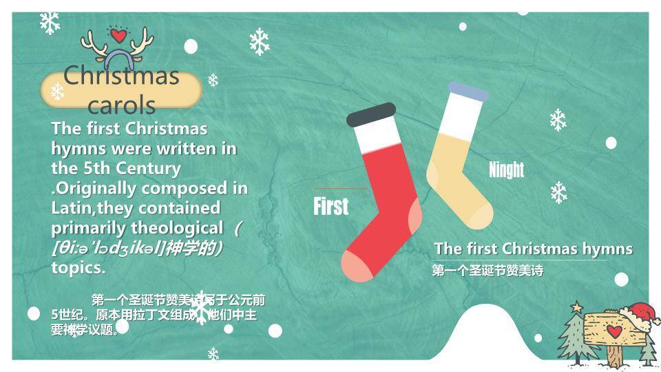 JI-000271圣诞节英文介绍PPT1