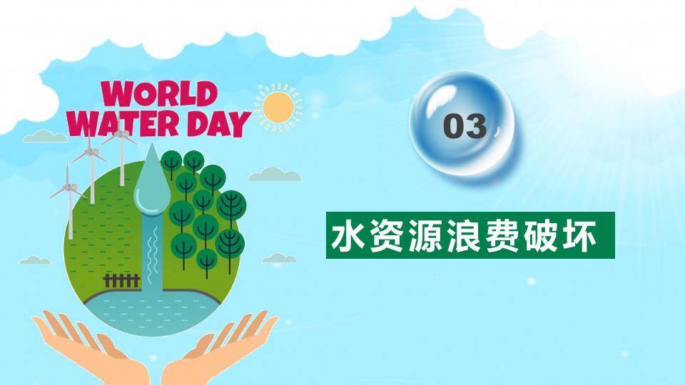 JI-000283世界水日主题班会PPT模板7