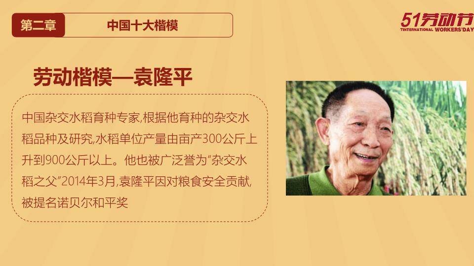 JI-000301文革风庆祝五一劳动节PPT模板6