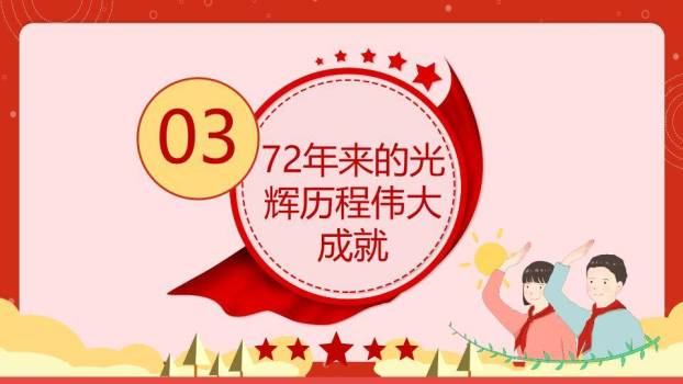 JI-000303我和我的祖国国庆节PPT模板4