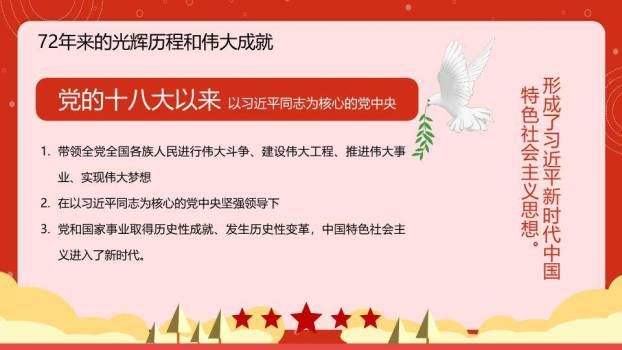 JI-000303我和我的祖国国庆节PPT模板7