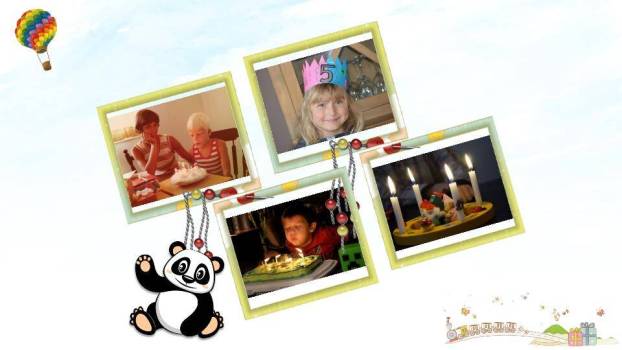 JI-000305五彩缤纷生日快乐PPT模板1