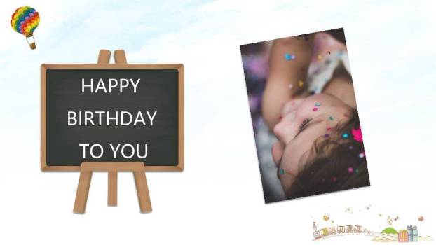 JI-000305五彩缤纷生日快乐PPT模板5