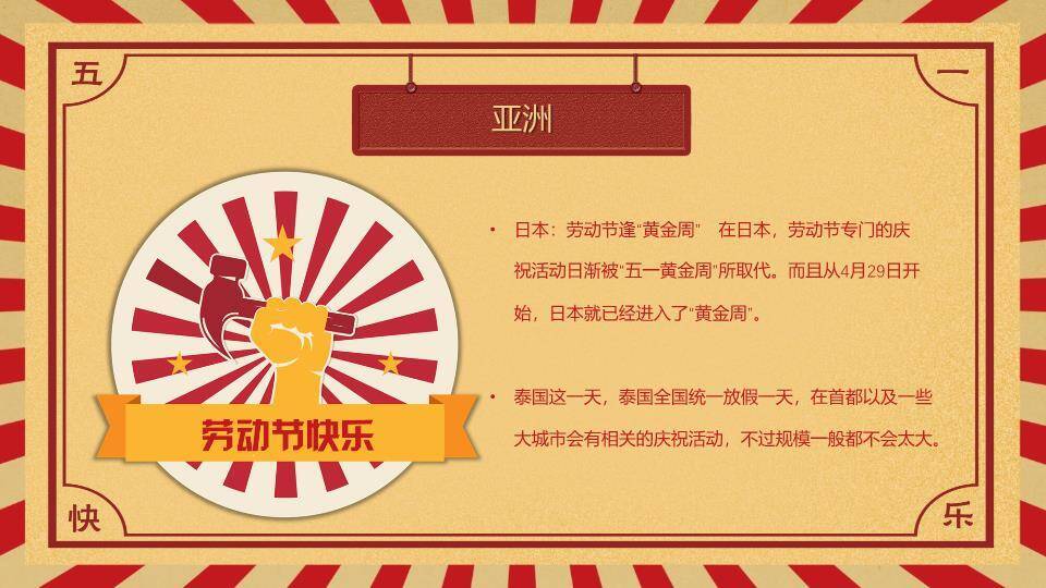 JI-000307五一国际劳动节介绍PPT模板8