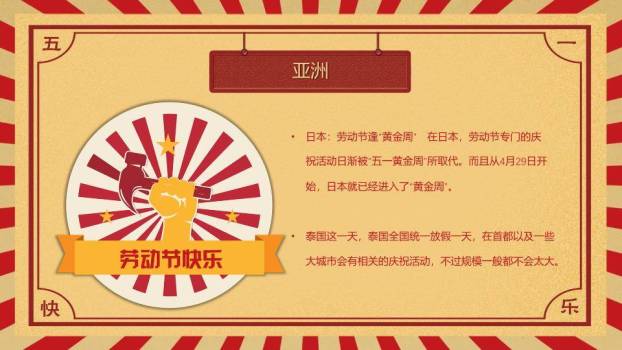 JI-000307五一国际劳动节介绍PPT模板8