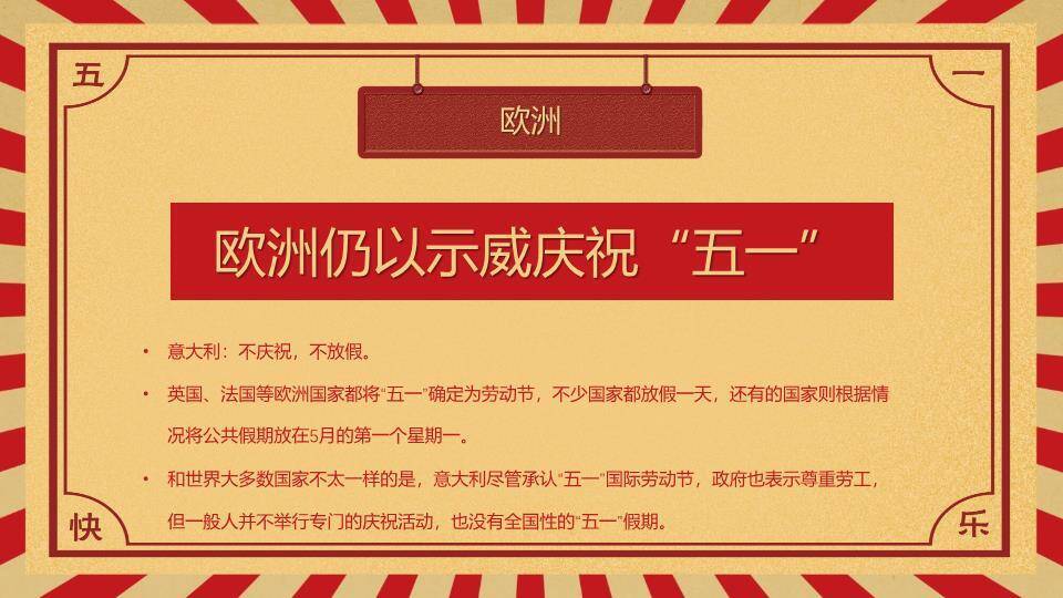 JI-000307五一国际劳动节介绍PPT模板6