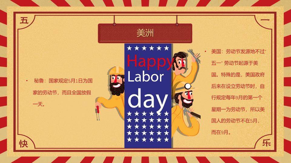 JI-000307五一国际劳动节介绍PPT模板7