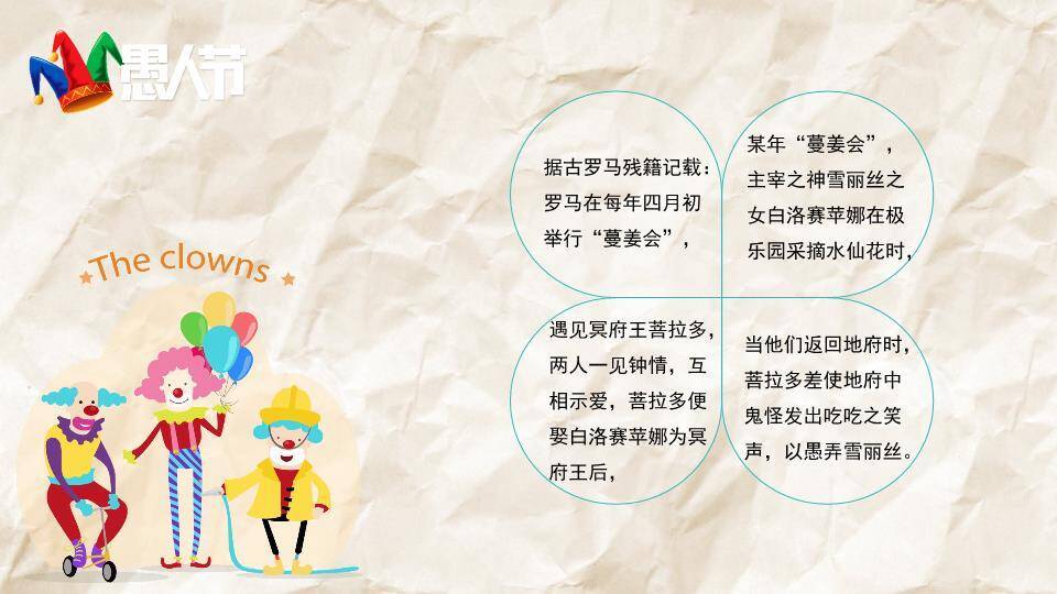 JI-000326小丑背景愚人节主题PPT模板8