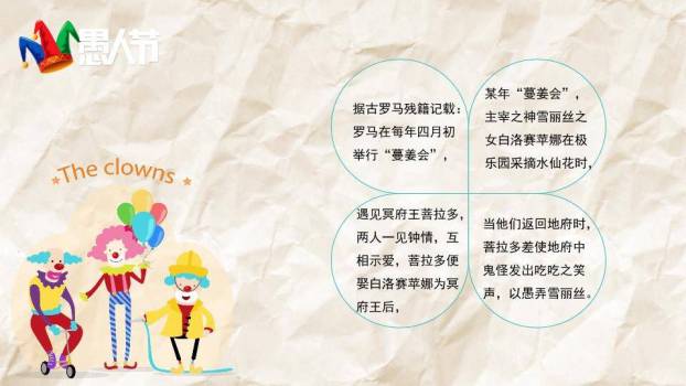 JI-000326小丑背景愚人节主题PPT模板8