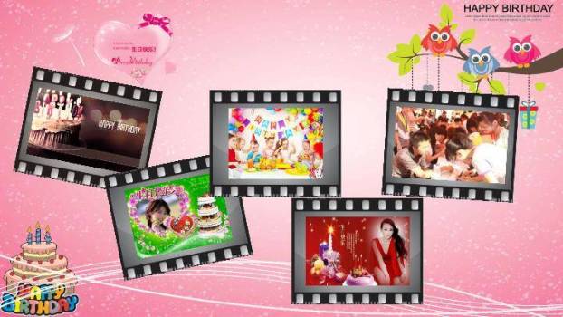 JI-000331炫酷动态生日相册PPT模板9