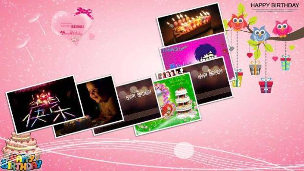 JI-000331炫酷动态生日相册PPT模板4