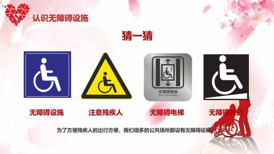 关爱残疾人主题班会PPT模板1