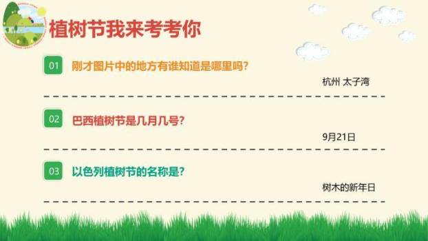 植树节绿色环保PPT模板8