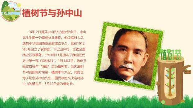 植树节绿色环保PPT模板7