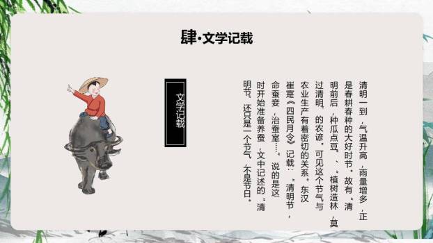 清明节古风文化PPT模板9