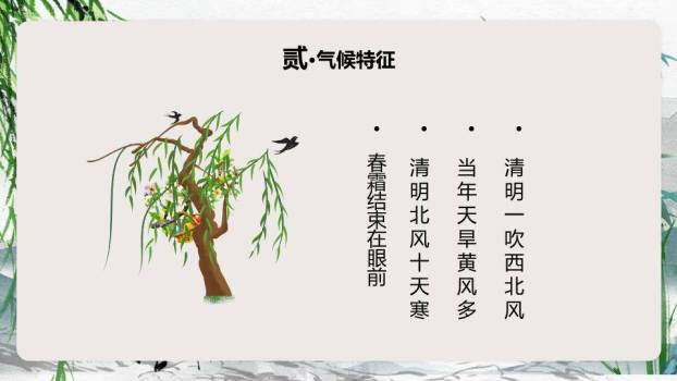清明节古风文化PPT模板3