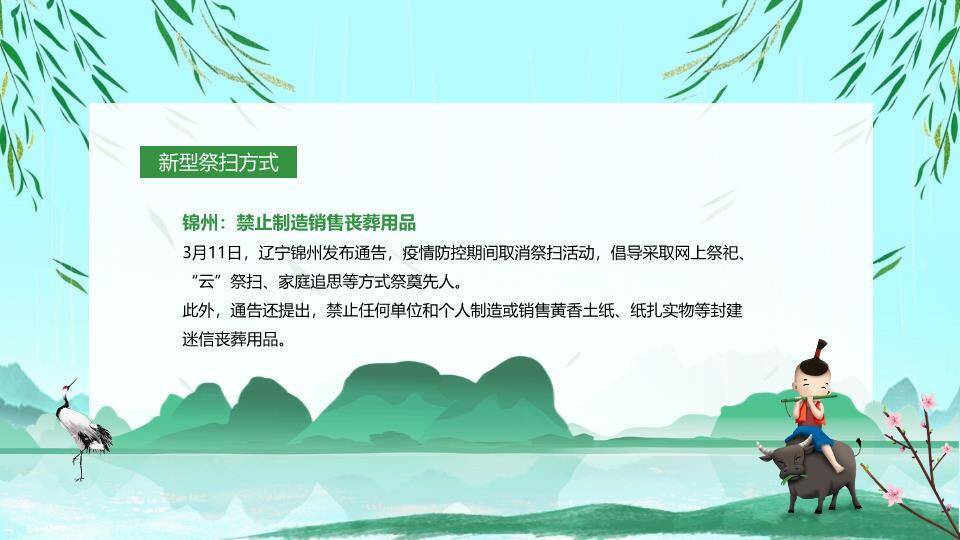 清明节云祭扫主题PPT模板9