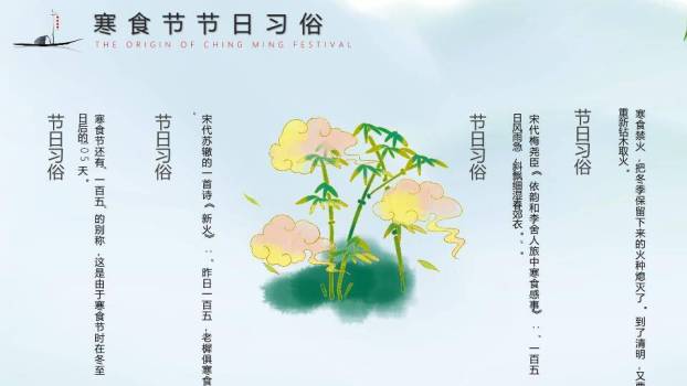 寒食节传统习俗PPT模板7