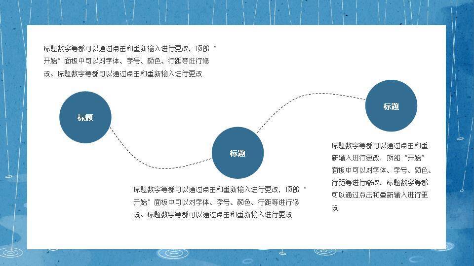 雨水节气亲子活动PPT模板4